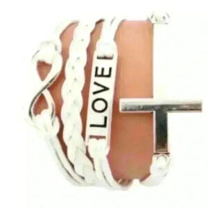 Vintage Multilayer Multicolor Woven Leather Alloy Bracelet